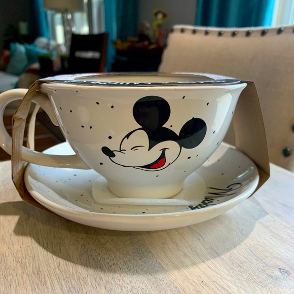 Mickey Mouse Tea Cup and Saucer Set - Picture 1 of 4